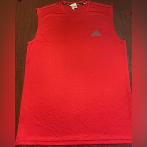 Adidas Men’s Red Sleeveless Tank Size M